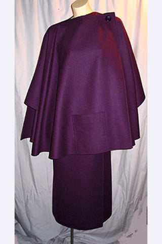 1960s Madame Gres Wool Cape Suit