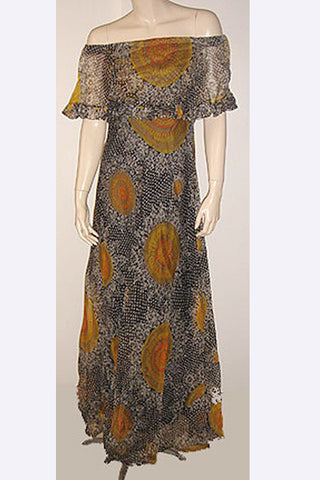 1960s Pierre Cardin Floral Gown