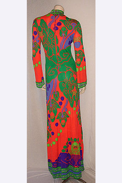 1960s Leonard of Paris Long Dress