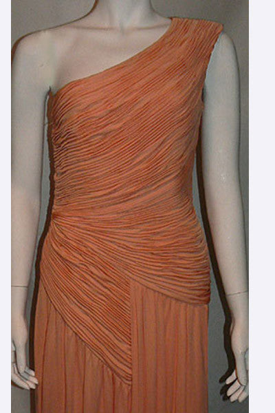 1980s Arnold Scassi Pleated Gown