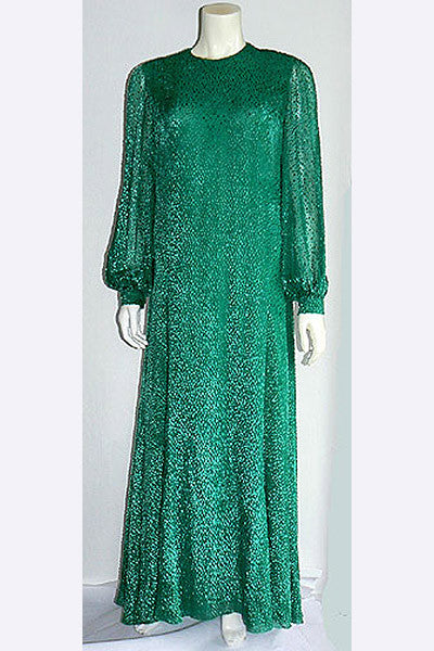 1970s James Galanos Evening Dress Swank Vintage 1970s James Galanos Evening Dress Swank Vintage