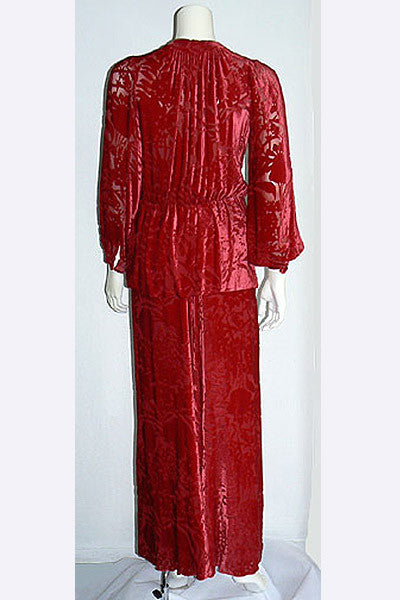 1970s Thea Porter Couture Gown