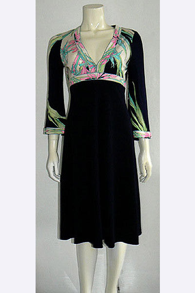 1970s Leonard of Paris Silk Dress