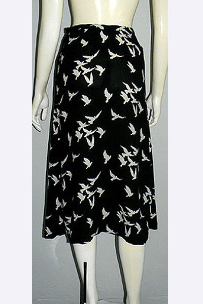 1970s Yves Saint Laurent Bird Skirt