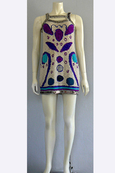 1960s Paco Rabanne Mini Dress Swank Vintage