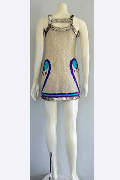 1960s Paco Rabanne Mini Dress Swank Vintage 1960s Paco Rabanne Mini Dress Swank Vintage