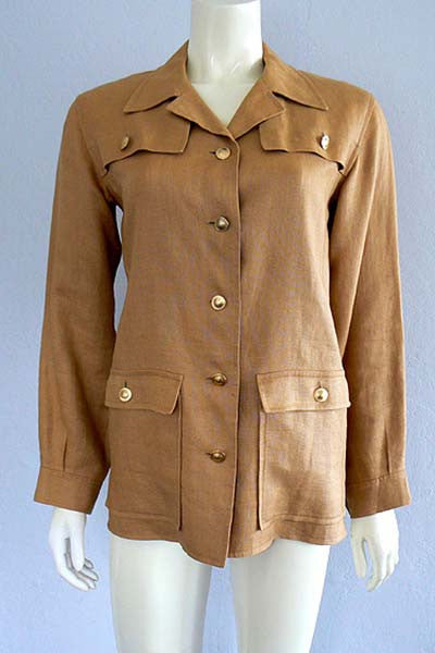 1970s Yves Saint Laurent Couture Safari Jacket – Swank Vintage