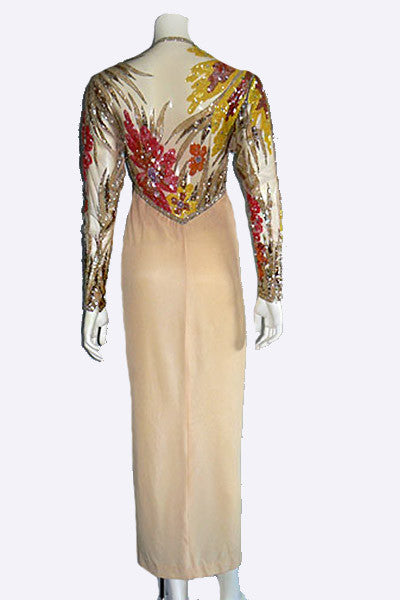 1990s Bob Mackie Beaded Gown Swank Vintage 1990s Bob Mackie Beaded Gown Swank Vintage