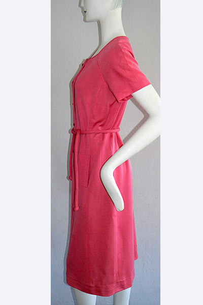 1960s Schiaparelli Shocking Pink Dress & Jacket Ensemble