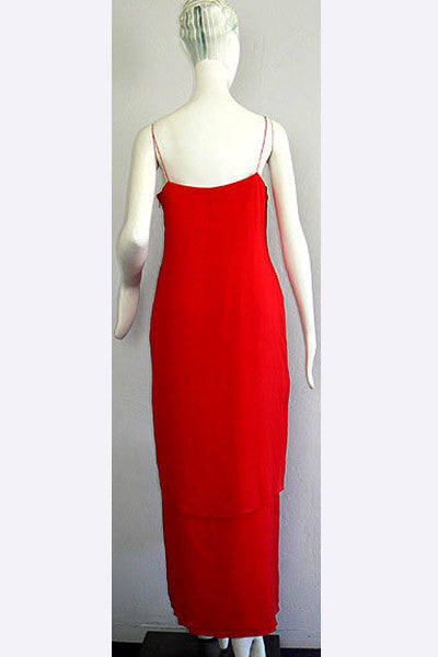 bill blass red dress Bill Blass Red Hooded Dress The Kit Vintage