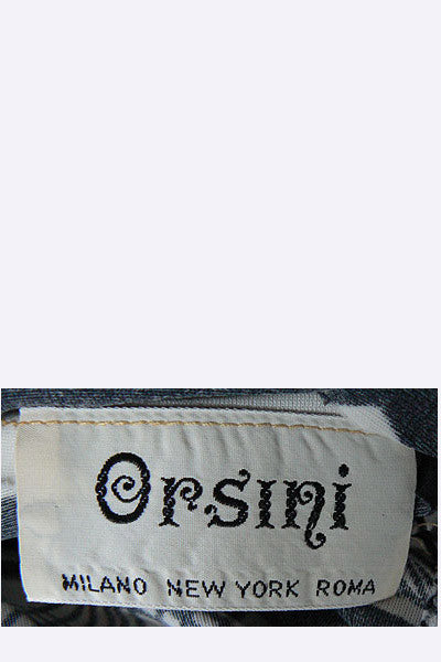 1960s Orsini - I. Magnin Black & White Print Dress