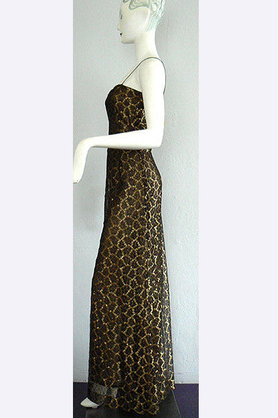 1970s Yves Saint Laurent Couture Evening Dress Swank Vintage 1970s Yves Saint Laurent Couture Evening Dress Swank Vintage