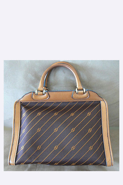 Vintage Gucci Handbag in Brown Leather 1950s -  Finland