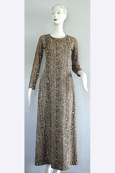 1970s Diane Von Furstenberg Long Dress Swank Vintage 1970s Diane Von Furstenberg Long Dress Swank Vintage