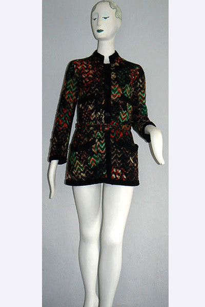 1960s Coco Chanel Haute Couture Fantasy Tweed Jacket