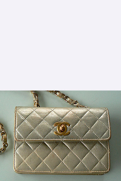 Gold mini purse sale