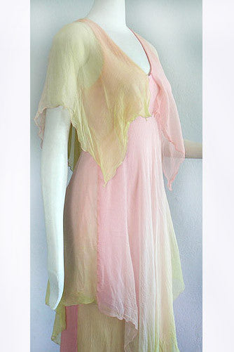 1960s Vicky Tiel Chiffon Dress