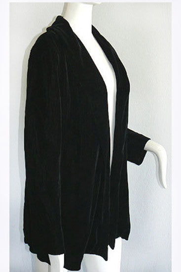 1970s Halston Black Velvet Jacket