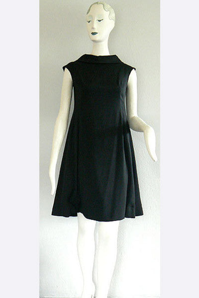 1960s Dan Werle' Little Black Dress Swank Vintage 1960s Dan Werle' Little Black Dress Swank Vintage