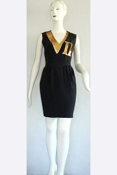 1990 Moschino VIP Cocktail Dress Swank Vintage 1990 Moschino VIP Cocktail Dress Swank Vintage