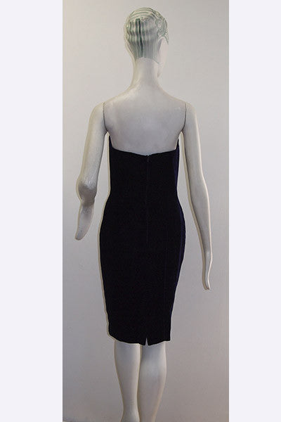 1990s Thierry Mugler Velvet Dress