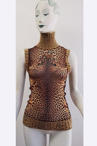 1990s Jean Paul Gaultier Leopard Top