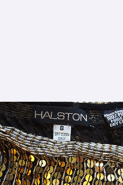 1970s Halston Sequin & Bead Top