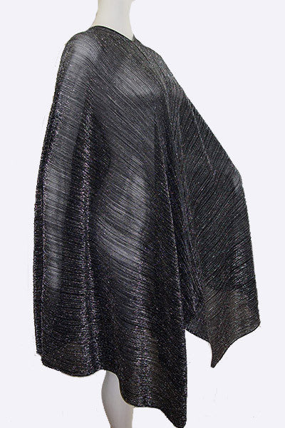 1990s Issey Miyake Lurex Pleated Poncho