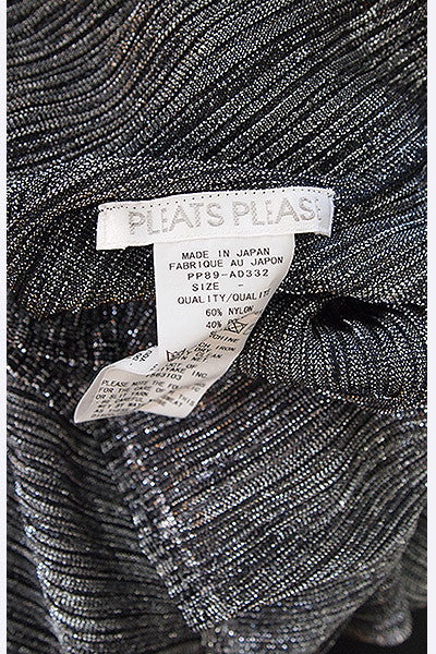 1990s Issey Miyake Lurex Pleated Poncho