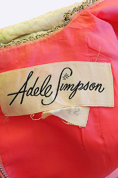 1960s Adele Simpson Coat and Dress Ensemble