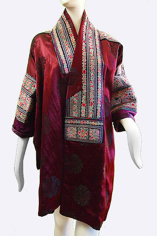 1950s Miao Embroidered Silk Jacket