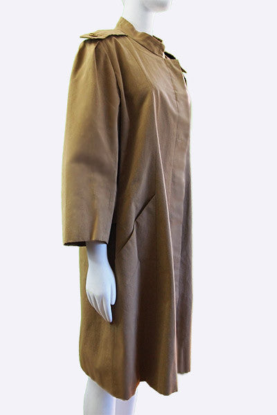 1963 Balenciaga Couture Canvas Coat