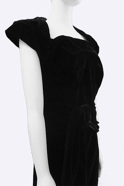 1950s Rosser Barcelona Velvet Dress