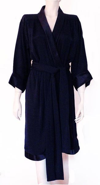 1985 Yves Saint Laurent Couture Wrap Dress – Swank Vintage
