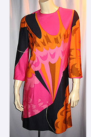 1960s Hanae Mori Ban Lon Dress