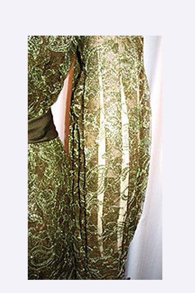 1970s Nina Ricci Lace Evening Dress