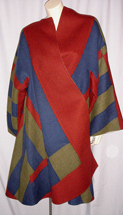 1980s Bill Blass Colorblock Coat