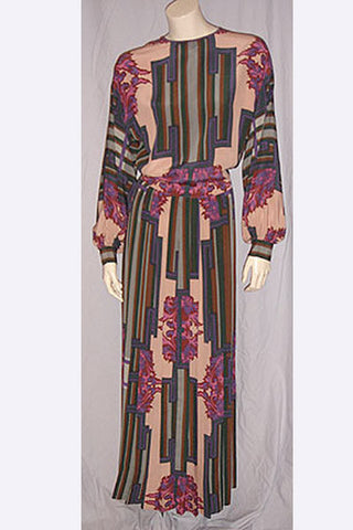 1970s James Galanos Gown