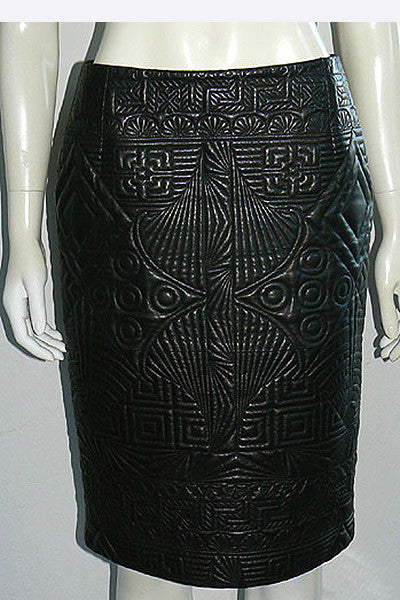 1980s Gianni Versace Quilted Leather Skirt – Swank Vintage