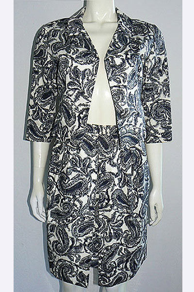 1960s Christian Dior Paisley Suit