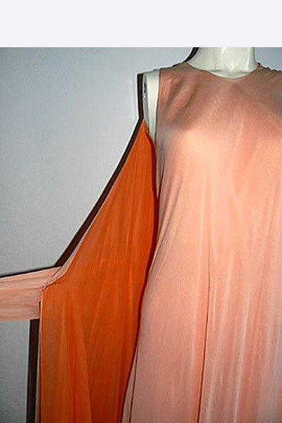 1970s Halston Chiffon Gown
