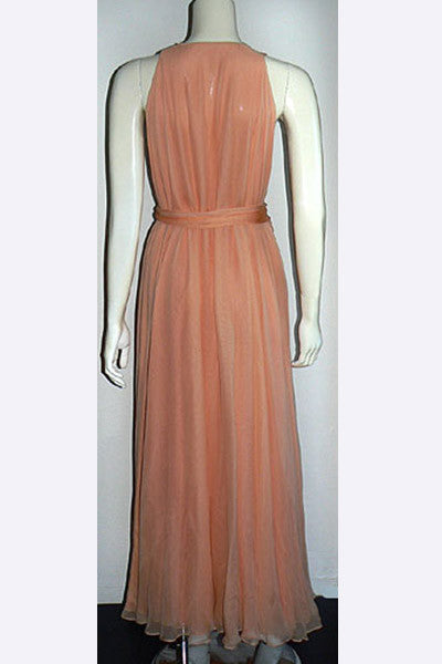 1970s Halston Chiffon Gown