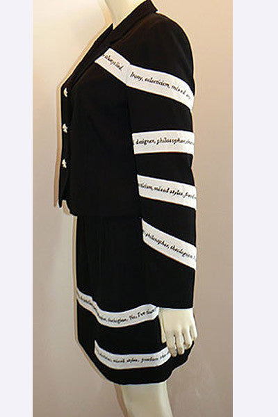 1990s Franco Moschino "Manifesto" Suit