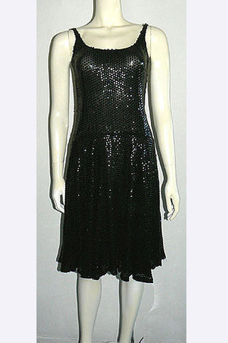 1970s Halston Sequin Dress