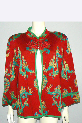 1980s Yves Saint Laurent Dragon Sweater