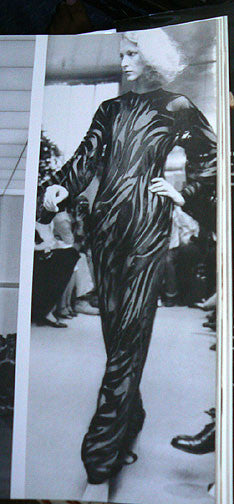 1970s Halston Velvet Tulip Dress