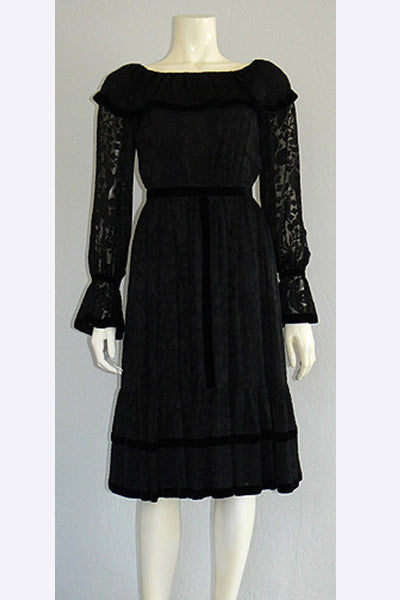 1970s Givenchy Peasant Dress