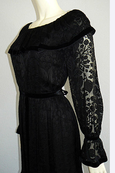 1970s Givenchy Peasant Dress