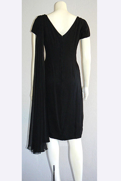 1950s Ceil Chapman Chiffon Dress
