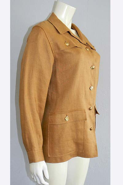 1970s Yves Saint Laurent Couture Safari Jacket